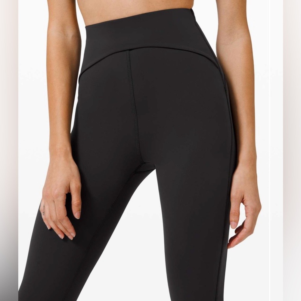 Lululemon Power Within Super High-Rise Pant Legging 28” Black Everlux Size 10 - Picture 5 of 8